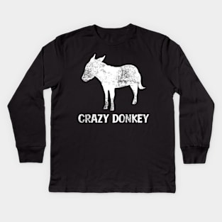 Crazy Donkey Kids Long Sleeve T-Shirt